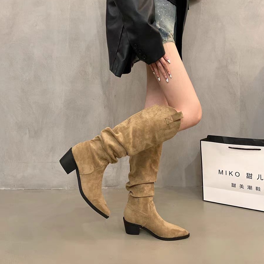 Long boots 2026 French retro c - Knee High Sock Women avis et prix