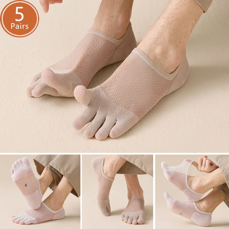 5 Pairs Man Summer Thin Toe So - Ankle Sock Low Cut avis et prix