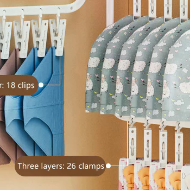 Multi-clip Sock Drying Rack Mu - Sock Organizer Tray avis et prix