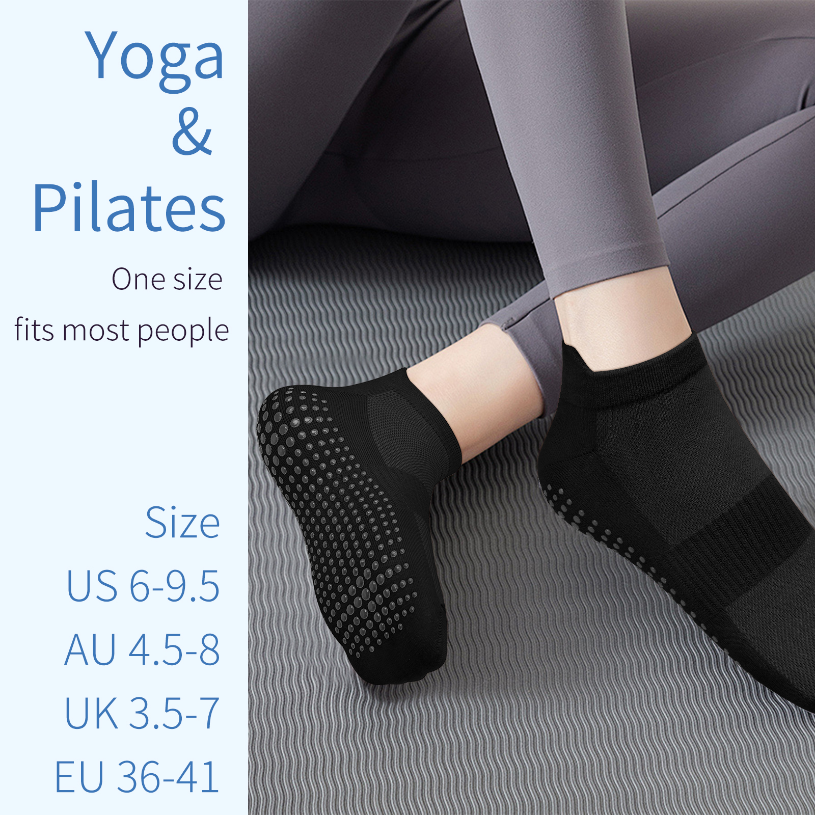 3 Pairs Yoga Socks Women Cotto - Grip Sock Yoga avis et prix