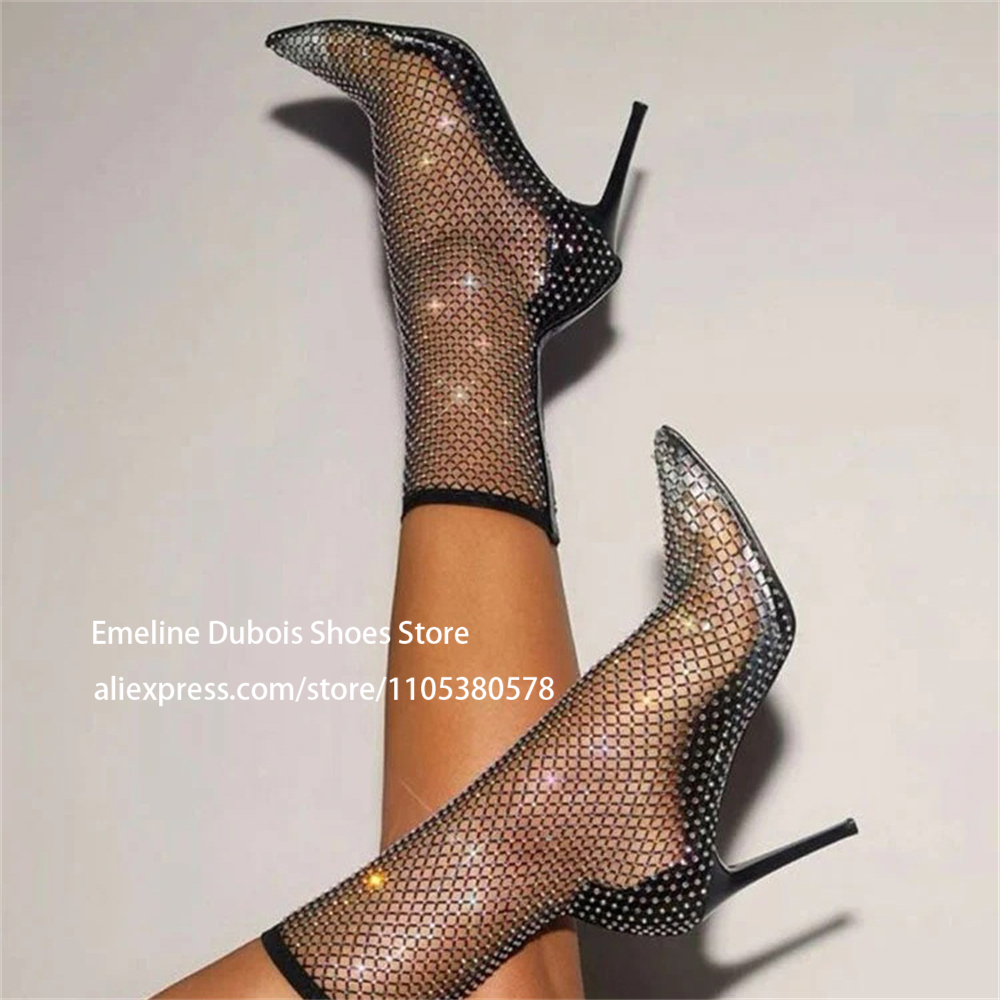 Rhinestones Fishnet Stocking S - Fishnet Stocking Women avis et prix