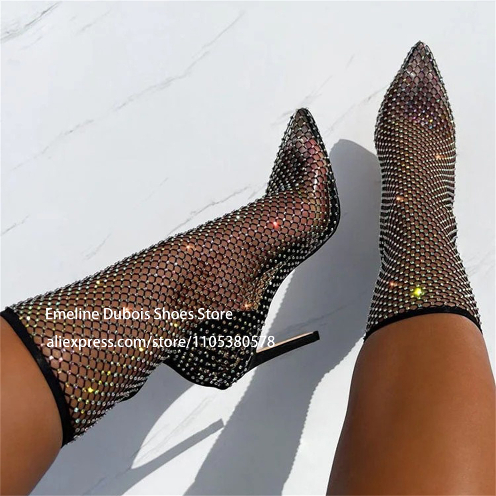 Rhinestones Fishnet Stocking S - Fishnet Stocking Women avis et prix