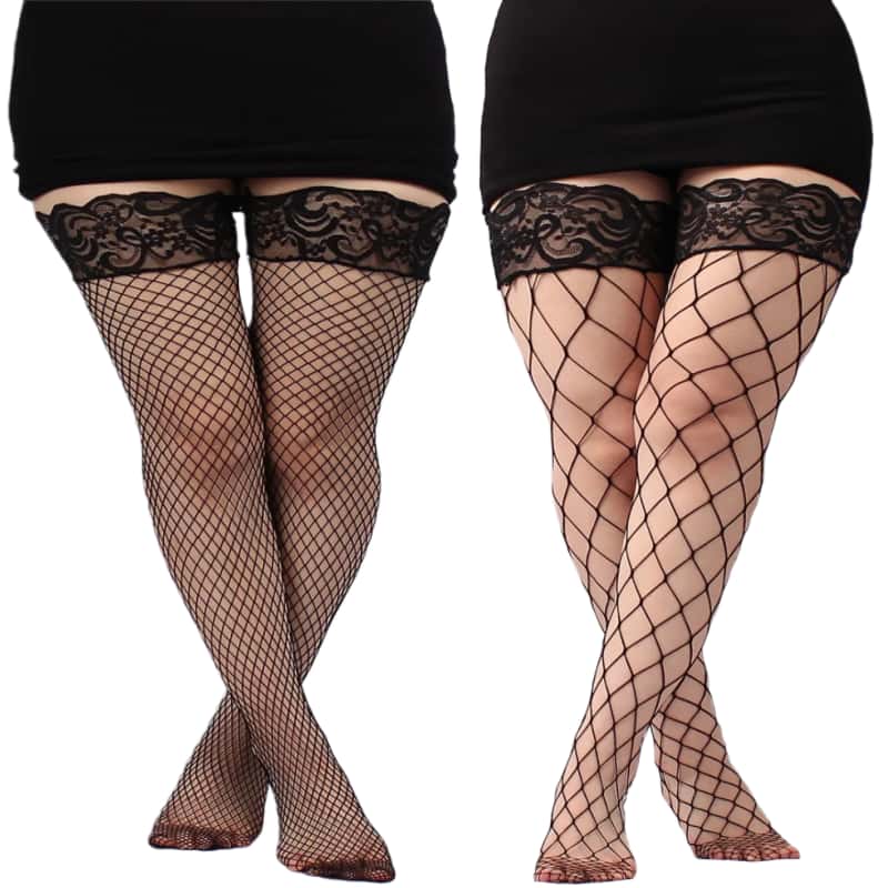 FREEAUCE Plus Size Hollow Mesh - Thigh High Sock Stay Up avis et prix